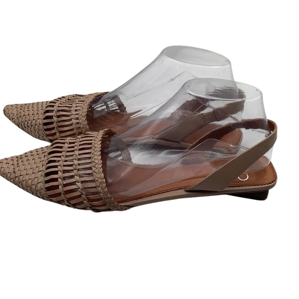 Franco Sarto Tan Woven Sandals with Pointed Toe size 9 flats - Picture 3 of 5